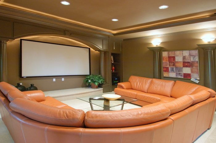 Theater room entertainment ideas setup